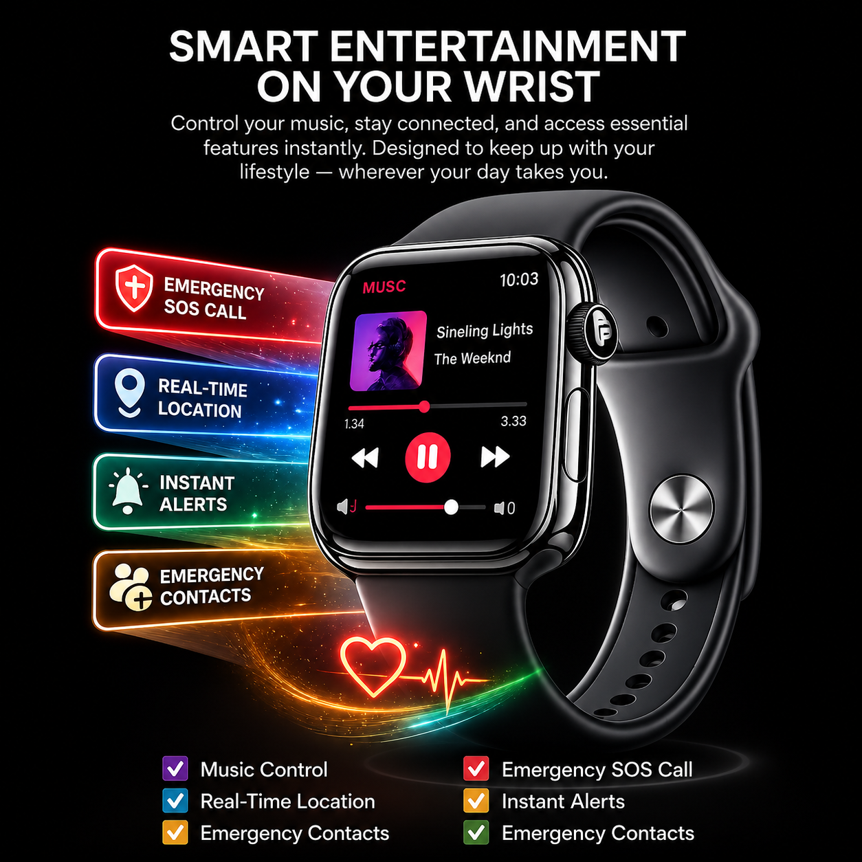 PRO PLUS Watch Series X GPS 49mm Jet Black Aluminium Case with Midnight Sport Band