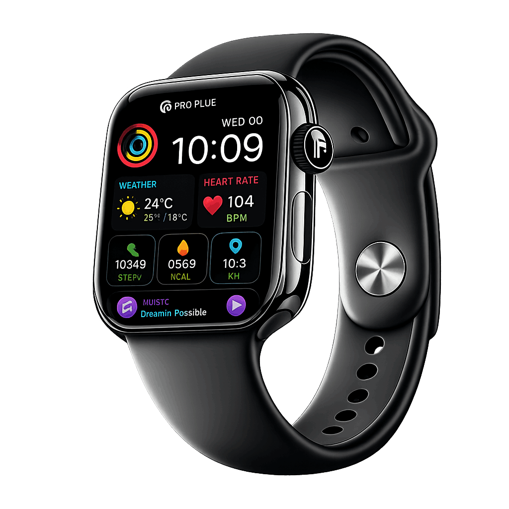 PRO PLUS Watch Series X GPS 49mm Jet Black Aluminium Case with Midnight Sport Band