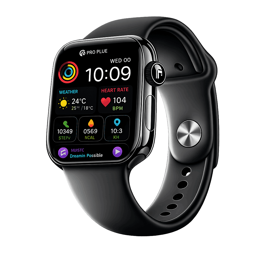 PRO PLUS Watch Series X 49mm Premium Smartwatch – Jet Black.