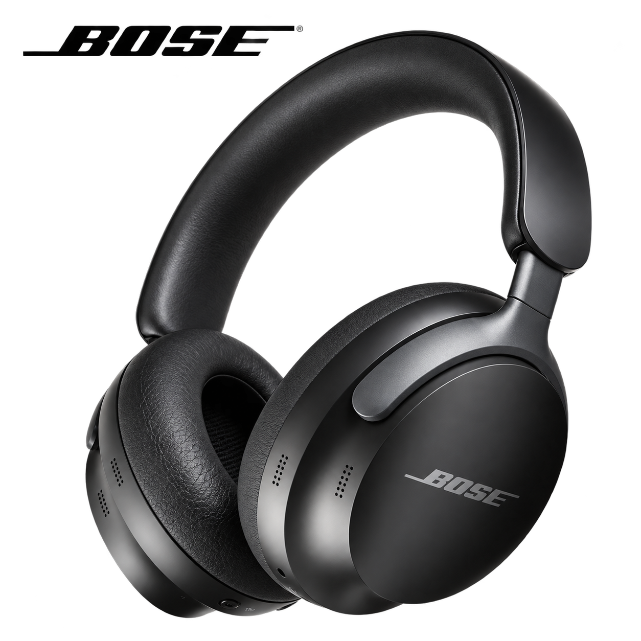 New QuietComfort Ultra Wireless Noise Cancelling Headphones with Spatial Audio, Over-The-Ear Headphones with Mic, Up to 24 Hours of Battery Life, Black.