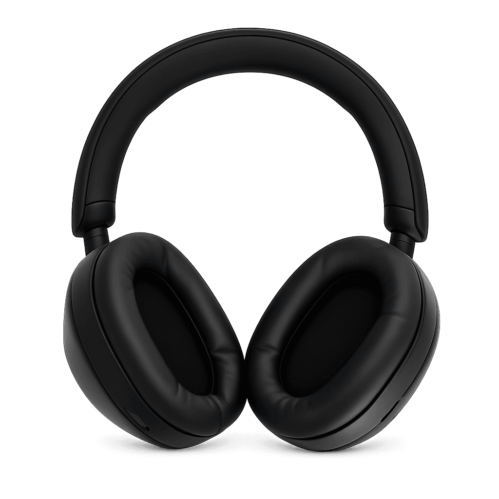 PRO PLUS A1 ANC Wireless Bluetooth Over-Ear Headphones with Mic, 40 Hours Battery, Deep Bass, Black.