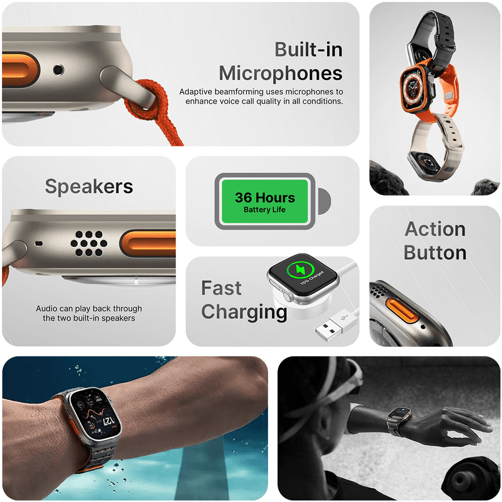 PRO PLUS Maxx Smartwatch 49mm with Bluetooth Calling & 1.95" HD Display.