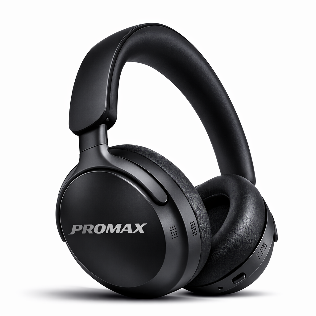 PROMAX Active Noise Cancelling Headphones with Alexa Voice Control | 40H Battery Life | Premium Sound Quality | Free ANC Earbuds Included