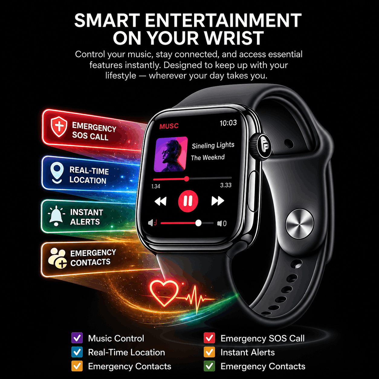 PRO PLUS Watch Series X GPS 49mm Jet Black Aluminium Case with Midnight Sport Band