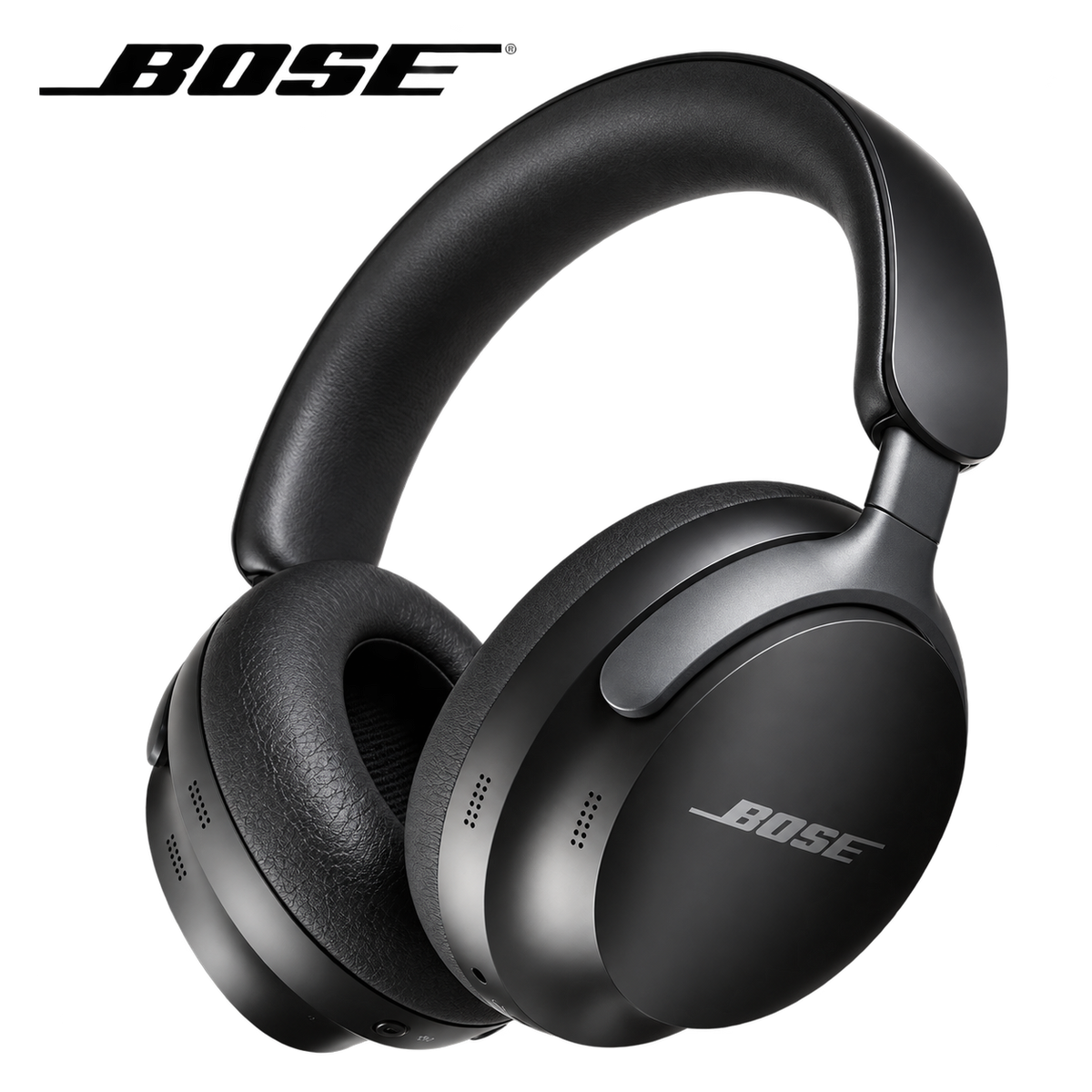 New QuietComfort Ultra Wireless Noise Cancelling Headphones with Spatial Audio, Over-The-Ear Headphones with Mic, Up to 24 Hours of Battery Life, Black.