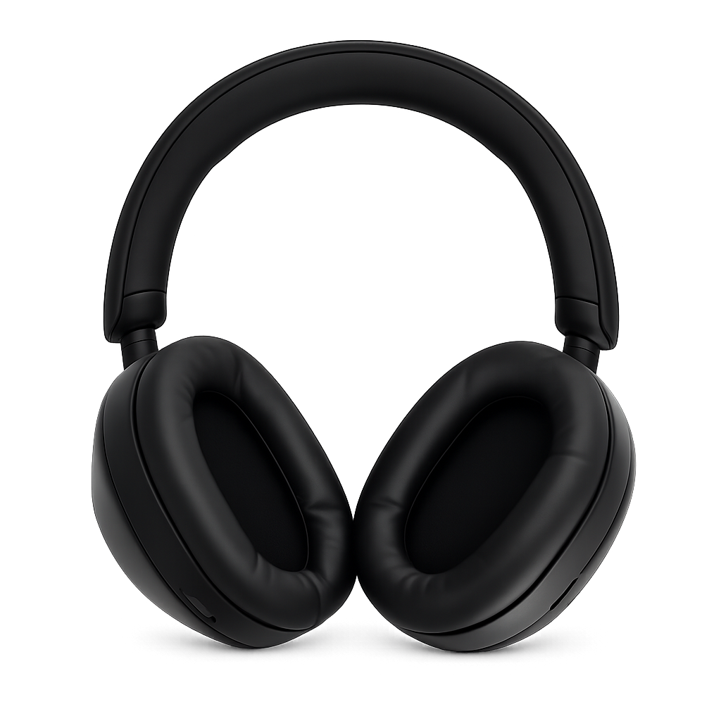 PRO PLUS A1 ANC Wireless Bluetooth Over-Ear Headphones with Mic, 40 Hours Battery, Deep Bass, Black